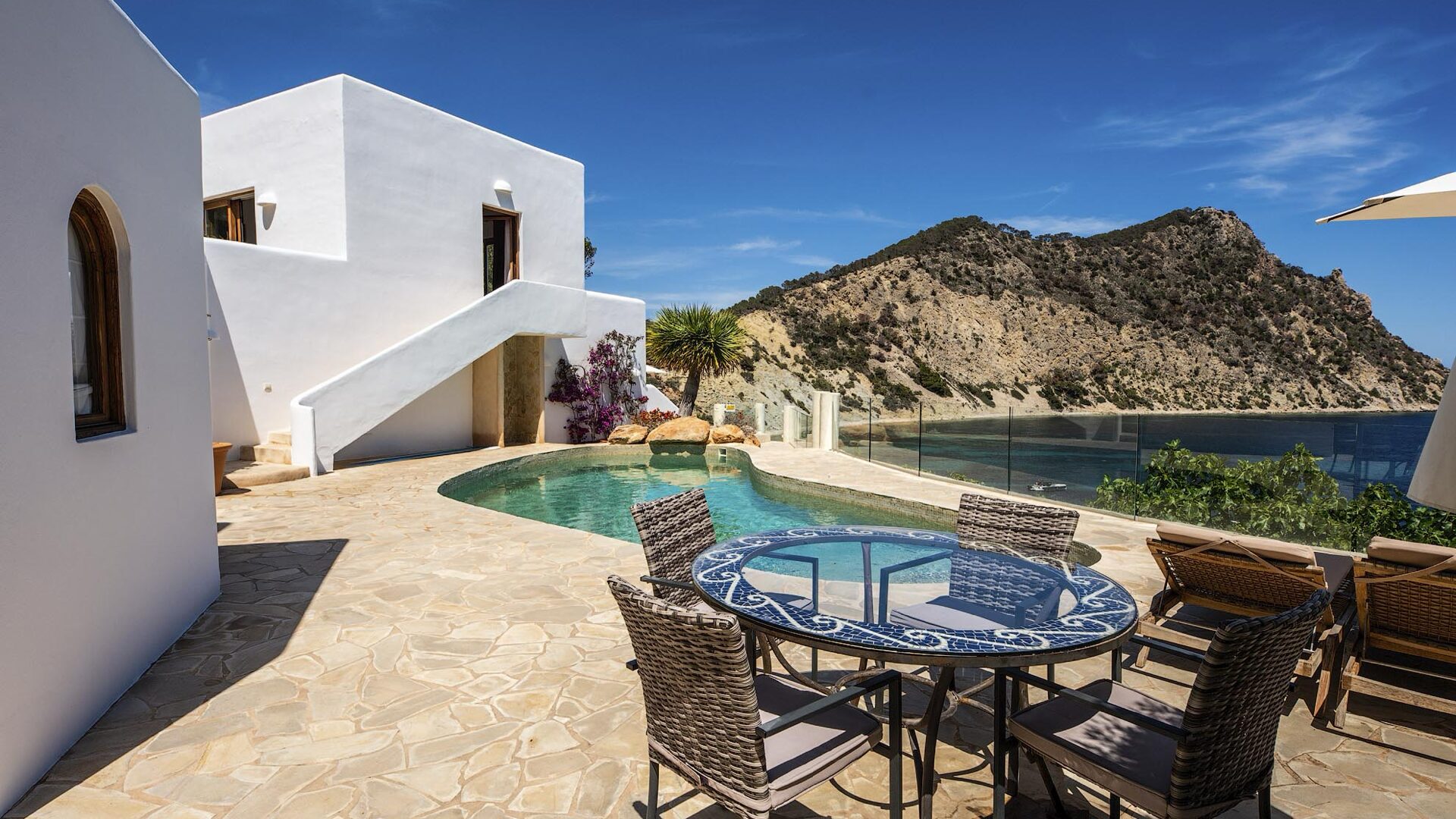 Villa Lunablanca, vista panoramica sul mare di Ibiza