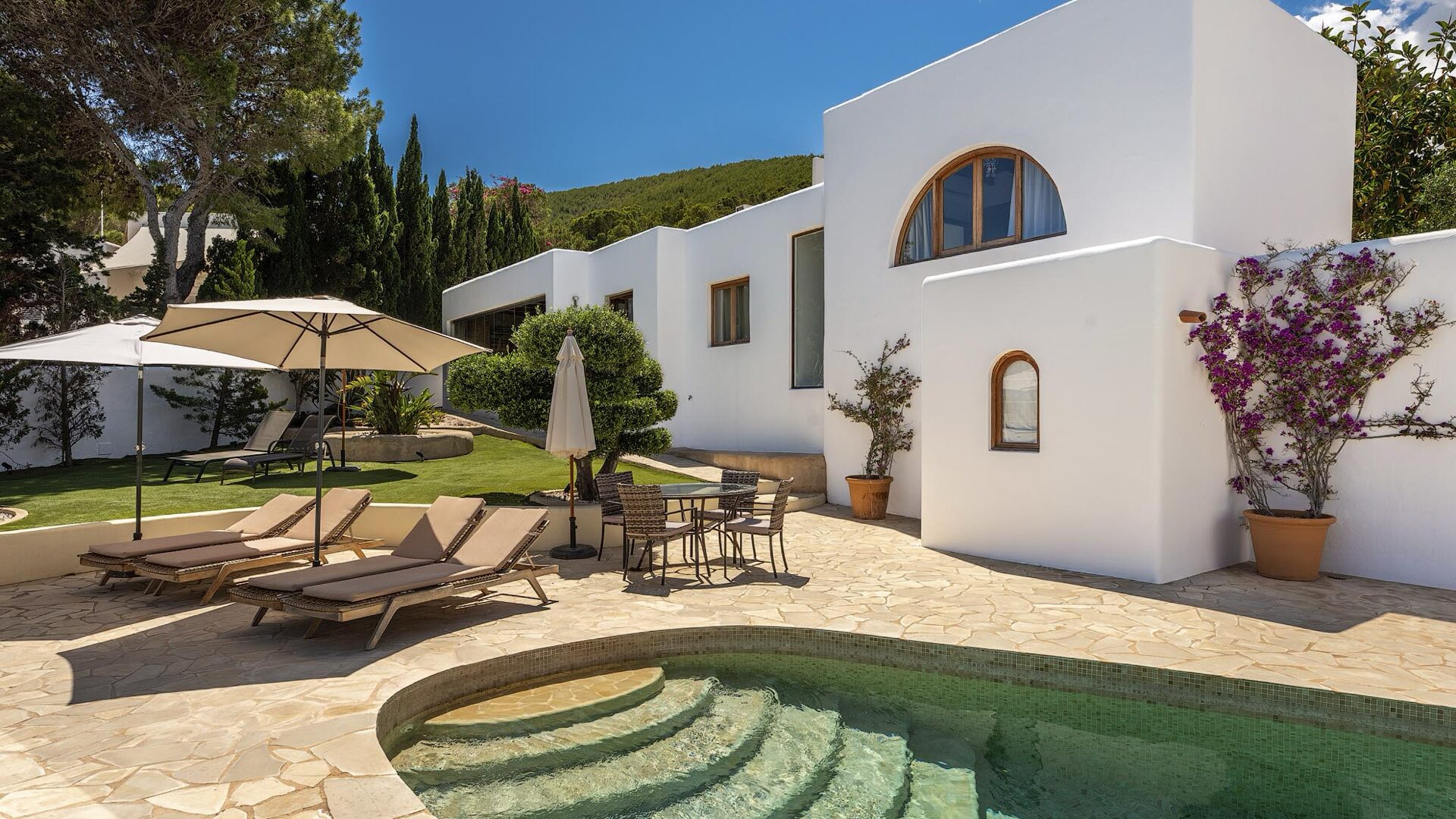 Villa Lunablanca, vista panoramica sul mare di Ibiza