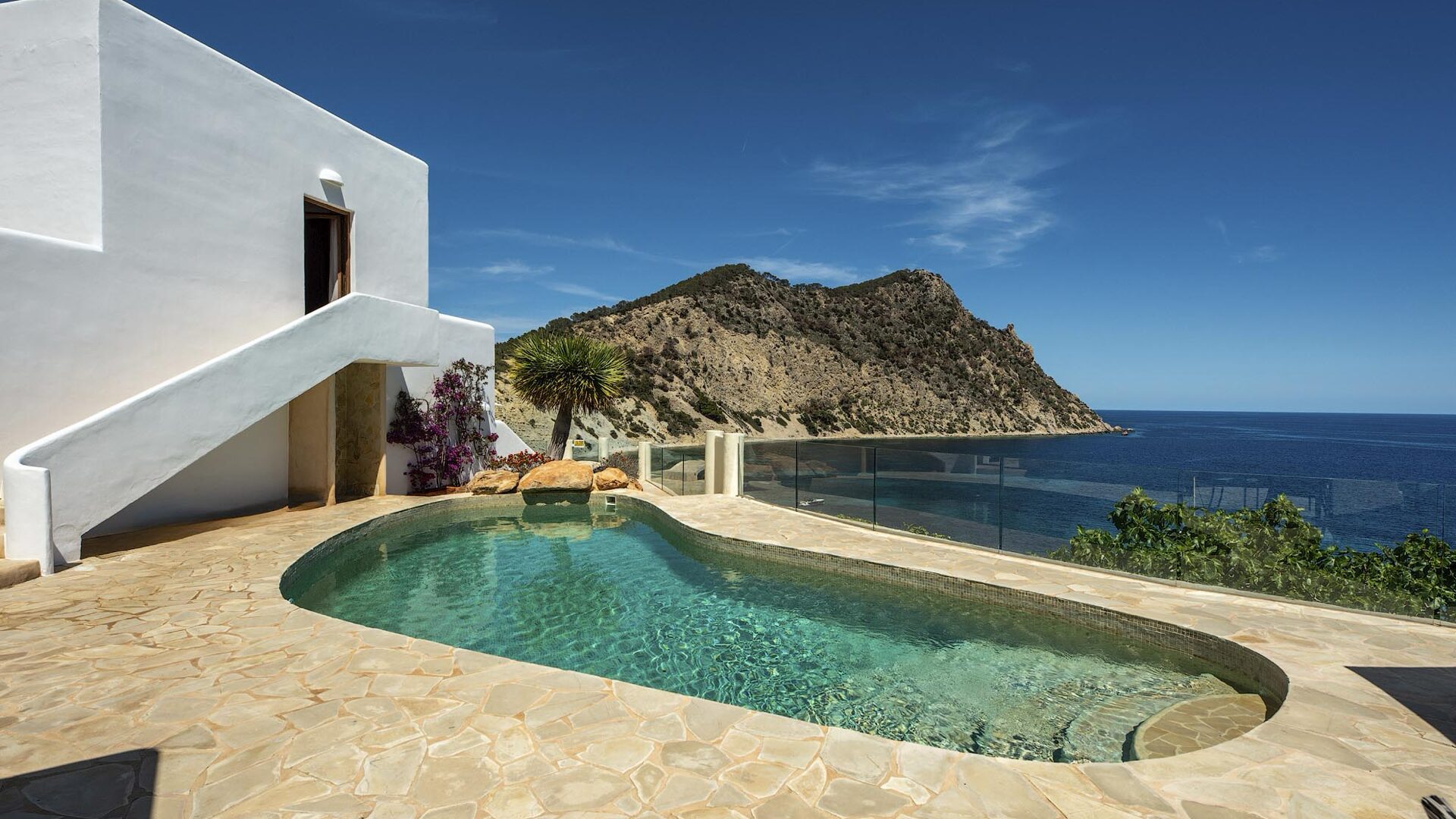 Villa Lunablanca, vista panoramica sul mare di Ibiza